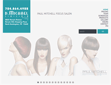 Tablet Screenshot of dmichaelsalon.com